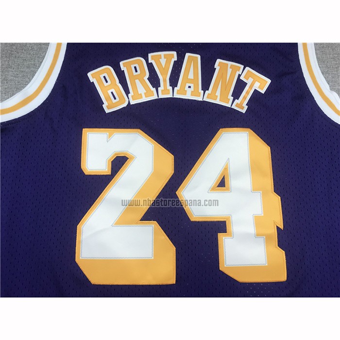Camiseta Los Angeles Lakers Kobe Bryant NO 24 Retro Violeta